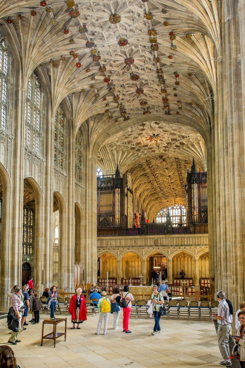 Visitors to St George's Chapel, Windsor Castle